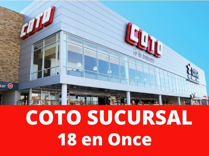 COTO Sucursal 18 Once Minimercado Capital Federal