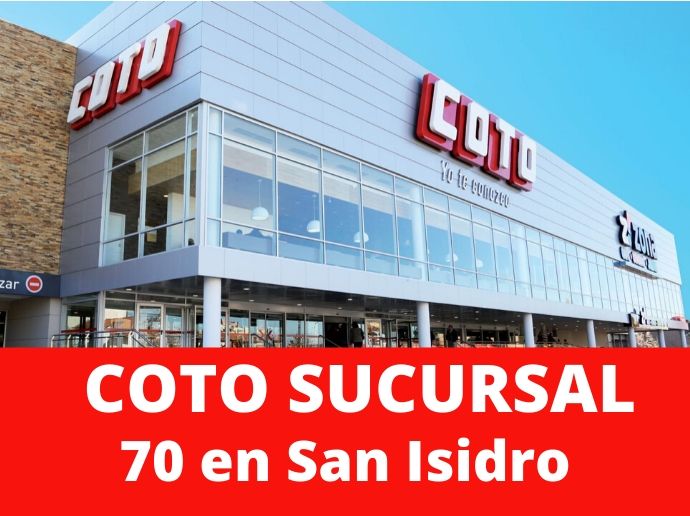 COTO Sucursal 70 San Isidro Supermercado Zona Norte