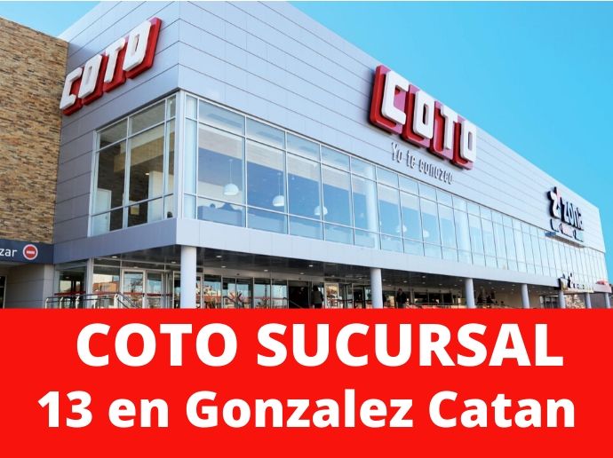 COTO Sucursal 13 Gonzalez Catan Minimercado Zona Oeste