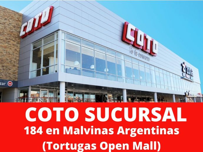 COTO Sucursal 184 Malvinas Argentinas (Tortugas Open Mall) Hipermercado Zona Norte