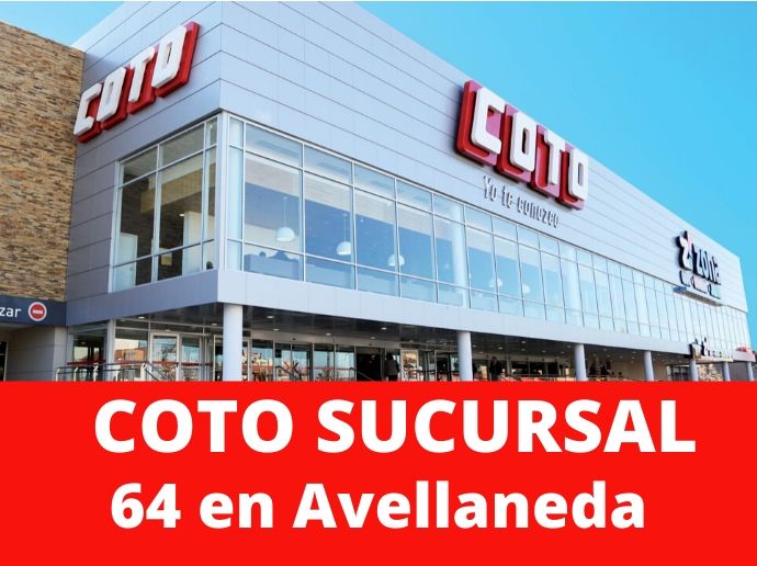 COTO Sucursal 64 Avellaneda Hipermercado Zona Sur
